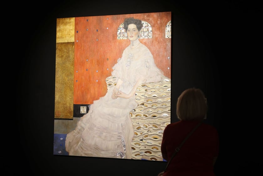 Zdjęcie z wystawy KLIMT – The Immersive Exhibition w hali IASE we Wrocławiu (do 23 lutego 2025)