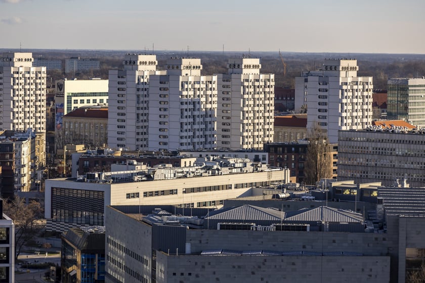 Widok z katedry na Ostrowie Tumskim
