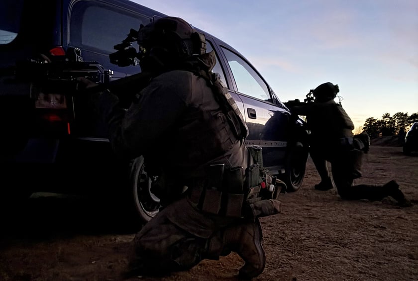 Szkolenie ogniowe żołnierzy 1. Kompanii Ochrony Komendy Obsługi Lotniska Wrocław