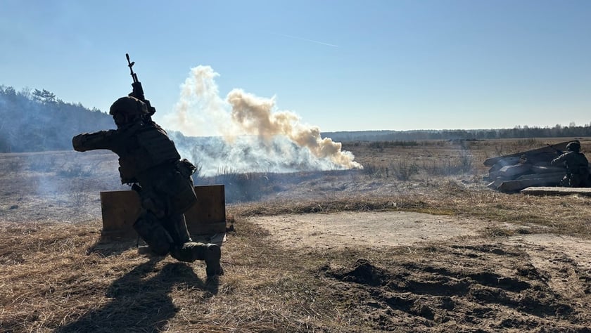 Szkolenie ogniowe żołnierzy 1. Kompanii Ochrony Komendy Obsługi Lotniska Wrocław