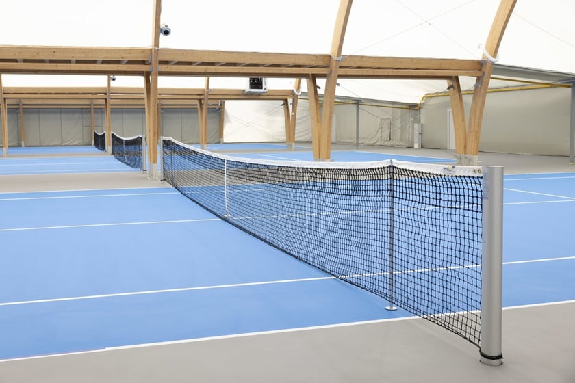 Hala tenisowa na Pułtuskiej w dniu otwarcia oficjalnego