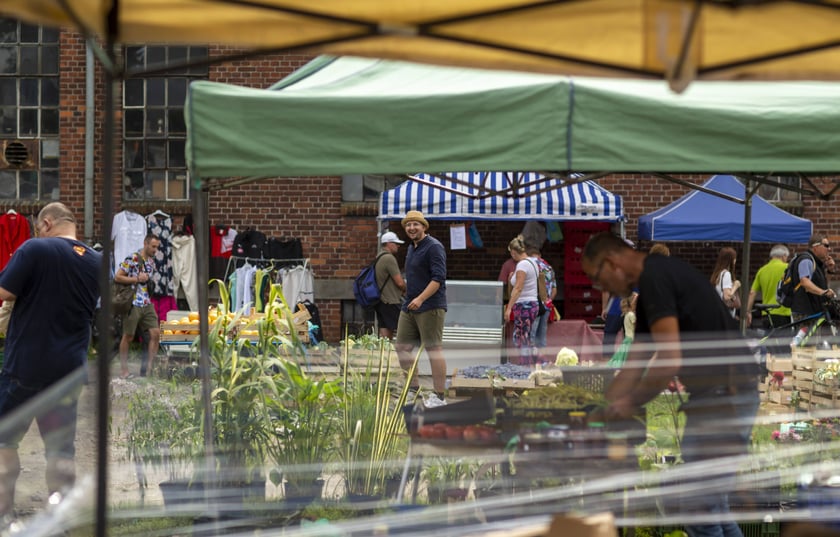 Targowisko na Młynie Sułkowice we Wrocławiu w każdą niedzielę przyciąga tłumy kupujących i sprzedających