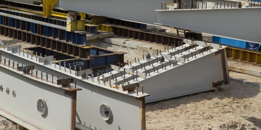 Budowa nowych mostów Chrobrego, wrzesień 2022
