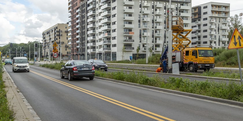 Budowa trasy tramwajowej przez Popowice, wrzesień 2022