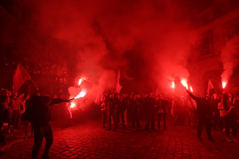 Marsz narodowdców 11 listopada 2022 we Wrocławiu