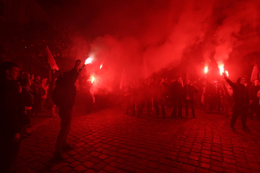 Marsz narodowdców 11 listopada 2022 we Wrocławiu