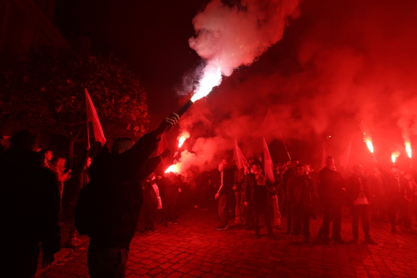 Marsz narodowdców 11 listopada 2022 we Wrocławiu