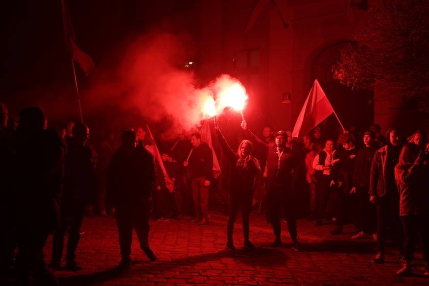 Marsz narodowdców 11 listopada 2022 we Wrocławiu
