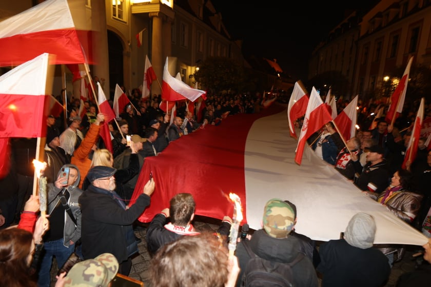Marsz narodowdców 11 listopada 2022 we Wrocławiu