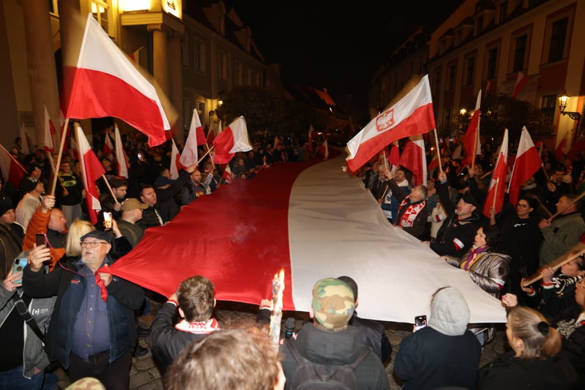Marsz narodowdców 11 listopada 2022 we Wrocławiu