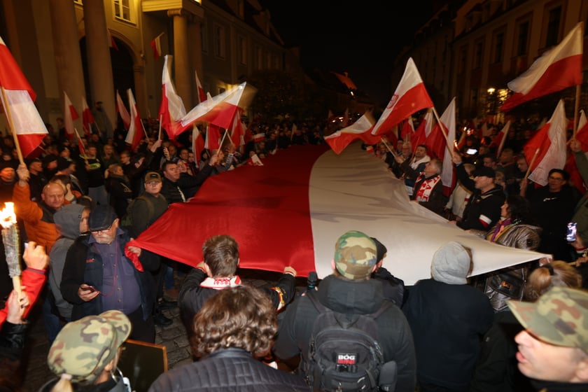 Marsz narodowdców 11 listopada 2022 we Wrocławiu