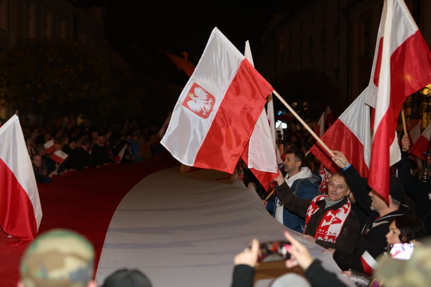 Marsz narodowdców 11 listopada 2022 we Wrocławiu