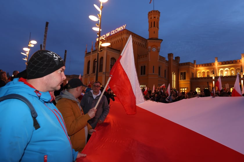 Marsz narodowców 11 listopada 2022 we Wrocławiu