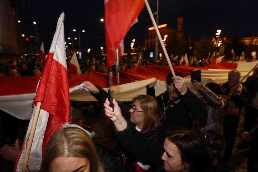 Marsz narodowców 11 listopada 2022 we Wrocławiu
