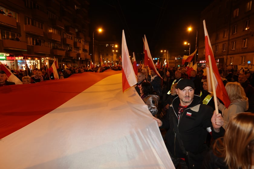 Marsz narodowców 11 listopada 2022 we Wrocławiu