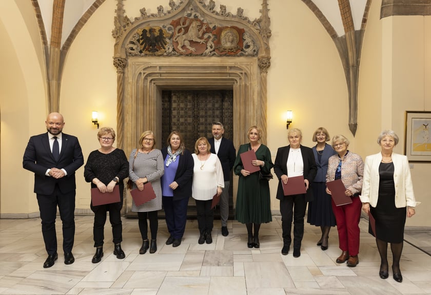 Uroczystość wręczenia dyplomów wrocławskim nauczycielom