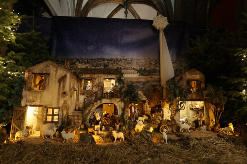 Szopka betlejemska w katedrze na Ostrowie Tumskim