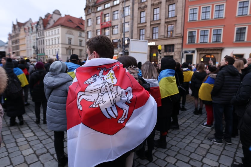 Wrocławskie uroczystości w rocznicę bohaterskiego oporu Ukraińców przeciwko rosyjskiej inwazji