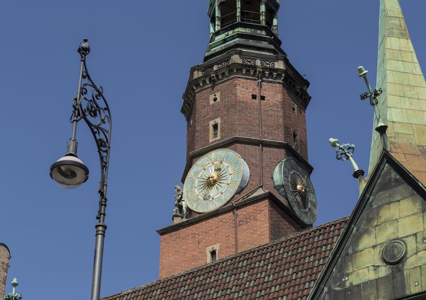 Zegar na wieży wrocławskiego Ratusza