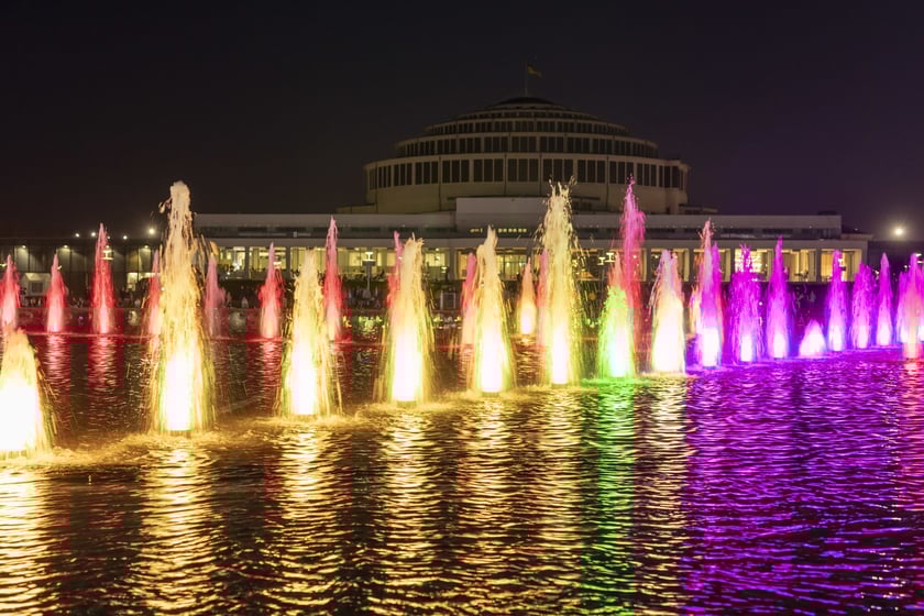 Pokaz Fontanny Multimedialnej Wrocław w sezonie 2023