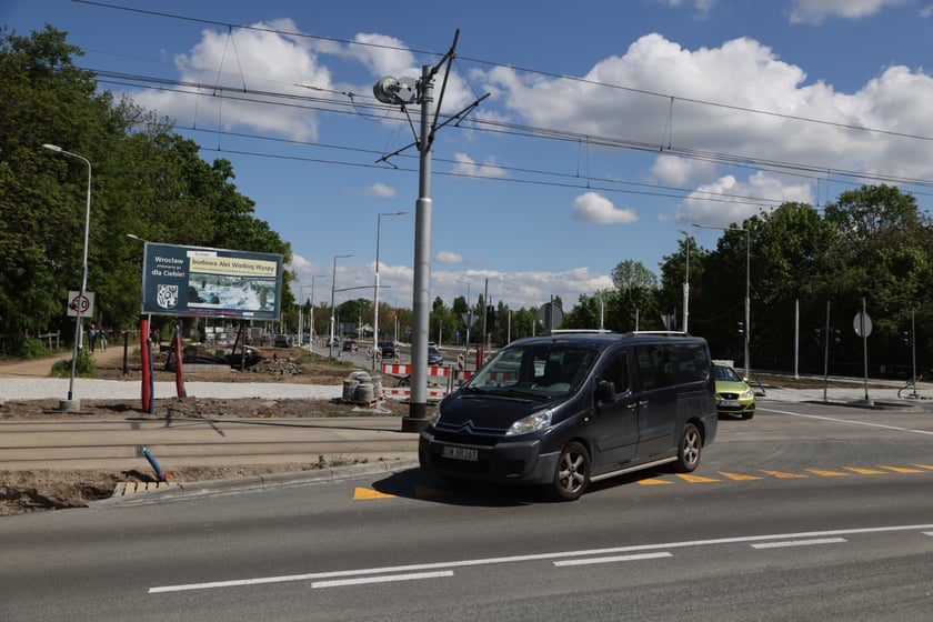 Przejezdny odcinek AWW - Olszewskiego - Mickiewicza