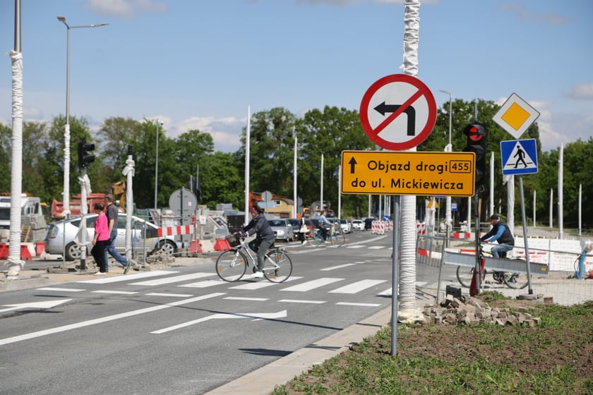 Przejezdny odcinek AWW - Olszewskiego - Mickiewicza