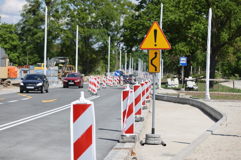 Przejezdny odcinek AWW - Olszewskiego - Mickiewicza