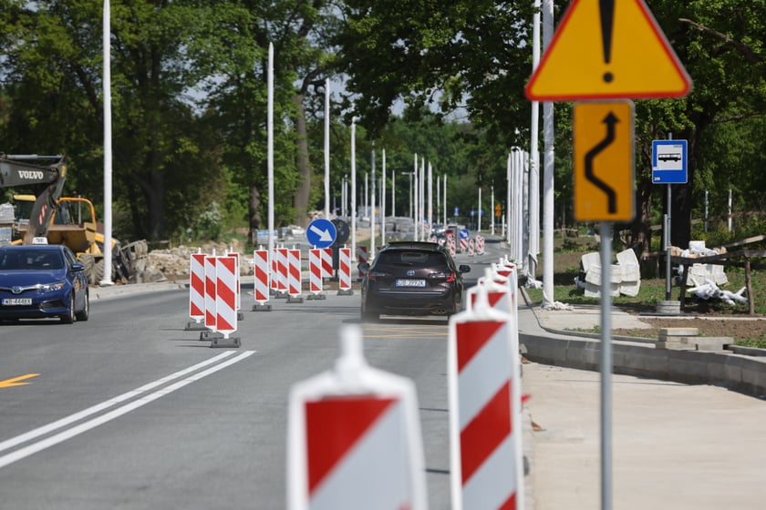 Przejezdny odcinek AWW - Olszewskiego - Mickiewicza