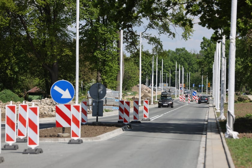 Przejezdny odcinek AWW - Olszewskiego - Mickiewicza