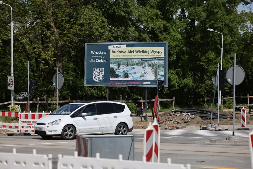 Przejezdny odcinek AWW - Olszewskiego - Mickiewicza