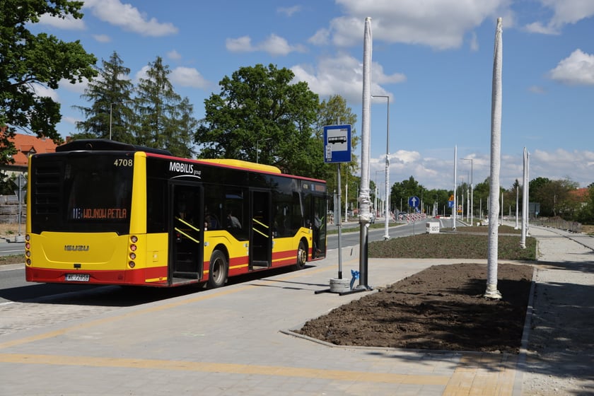 Przejezdny odcinek AWW - Olszewskiego - Mickiewicza