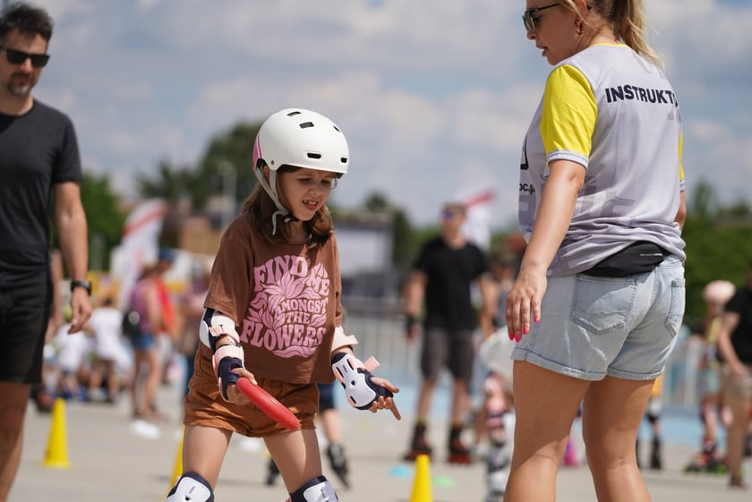 Na Piknik Rodzinny na torze wrotkarskim przyszło wielu wrocławian