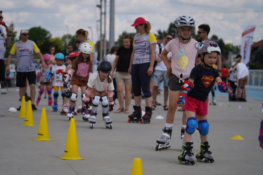 Na Piknik Rodzinny na torze wrotkarskim przyszło wielu wrocławian