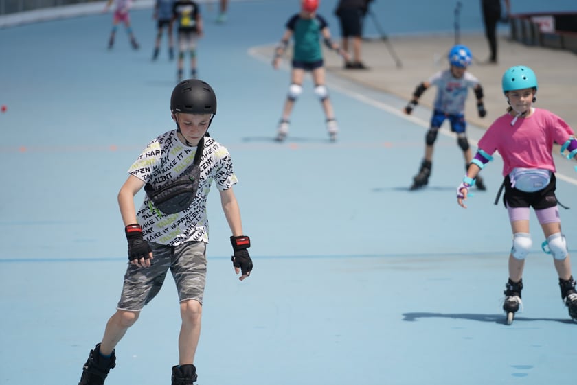 Na Piknik Rodzinny na torze wrotkarskim przyszło wielu wrocławian