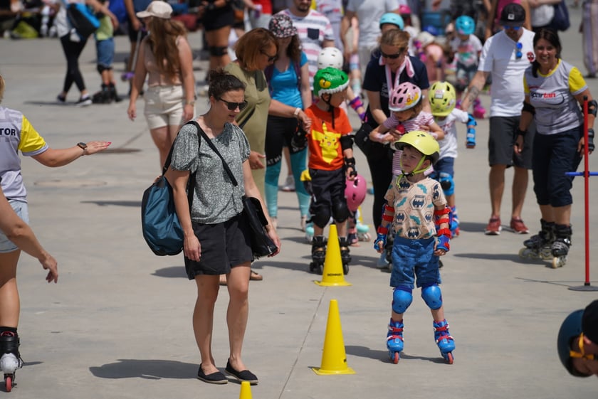 Na Piknik Rodzinny na torze wrotkarskim przyszło wielu wrocławian