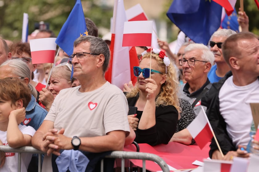 Wiec Donalda Tuska we Wrocławiu