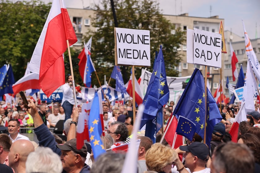 Wiec Donalda Tuska we Wrocławiu