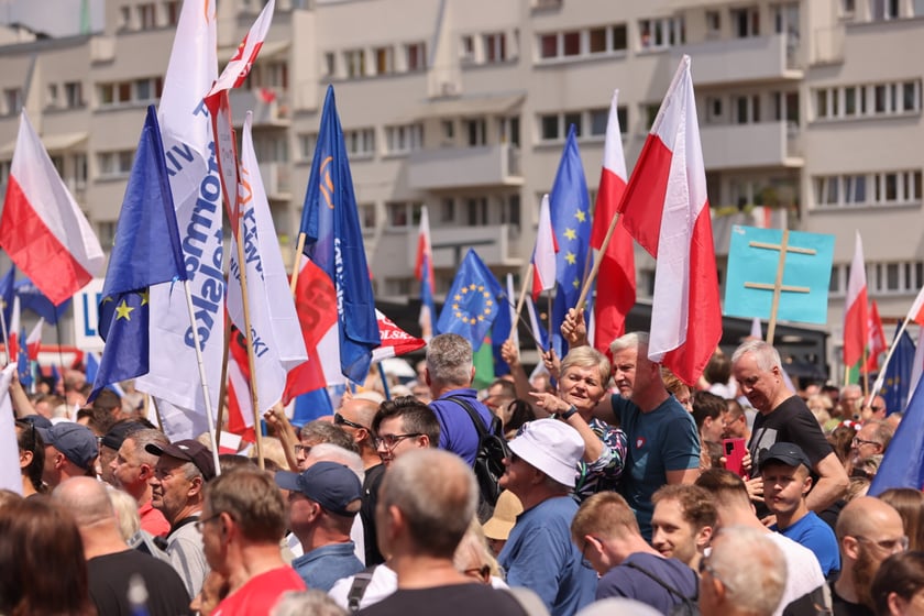 Wiec Donalda Tuska we Wrocławiu