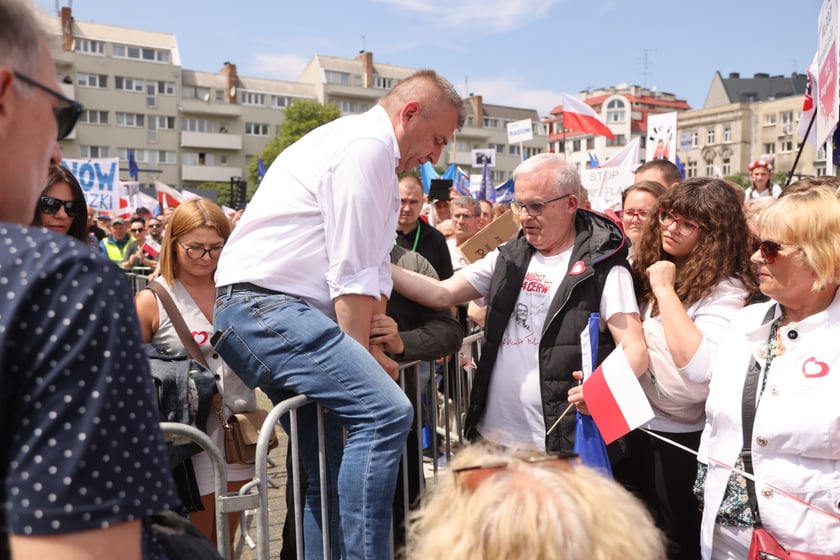 Wiec Donalda Tuska we Wrocławiu