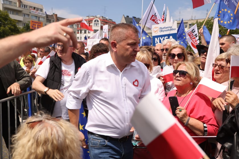 Wiec Donalda Tuska we Wrocławiu