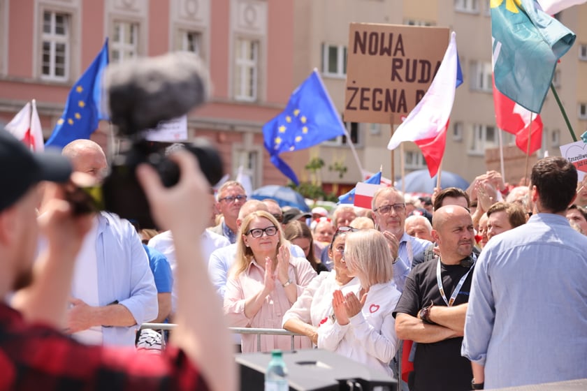 Wiec Donalda Tuska we Wrocławiu