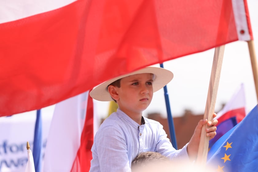 Wiec Donalda Tuska we Wrocławiu