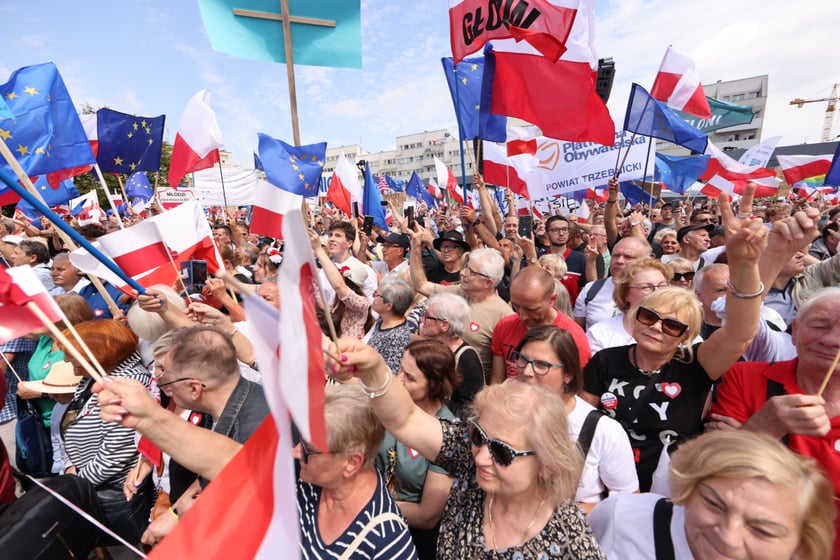 Wiec Donalda Tuska we Wrocławiu