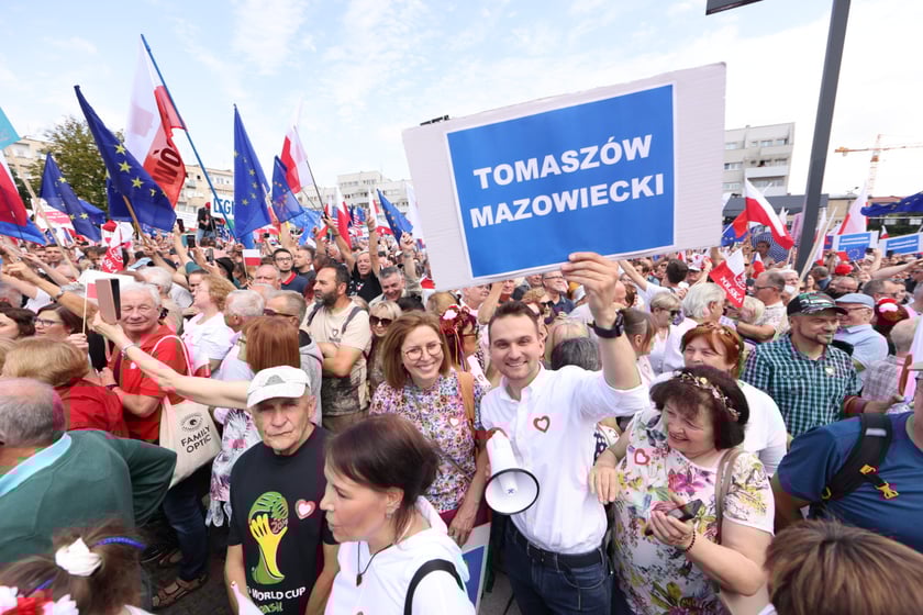 Wiec Donalda Tuska we Wrocławiu