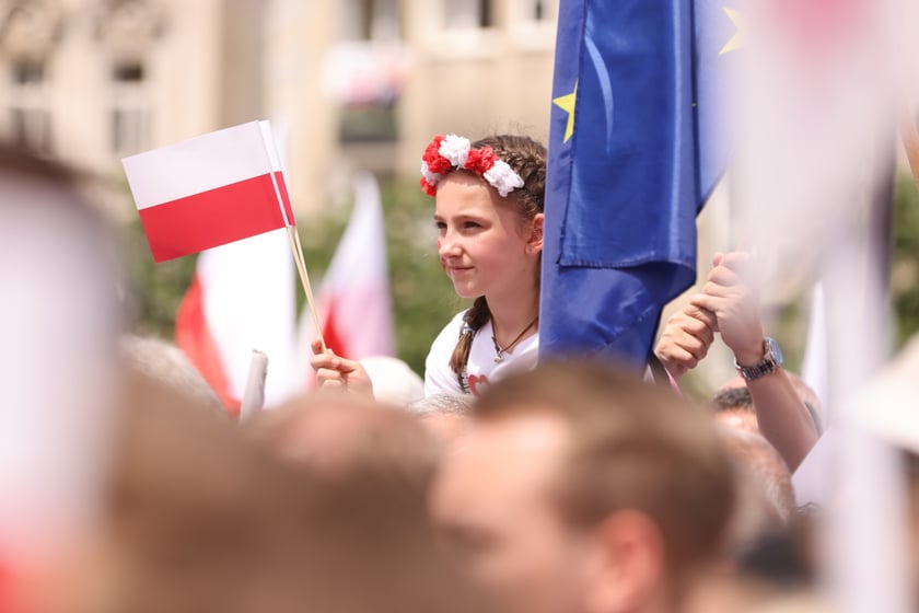 Wiec Donalda Tuska we Wrocławiu
