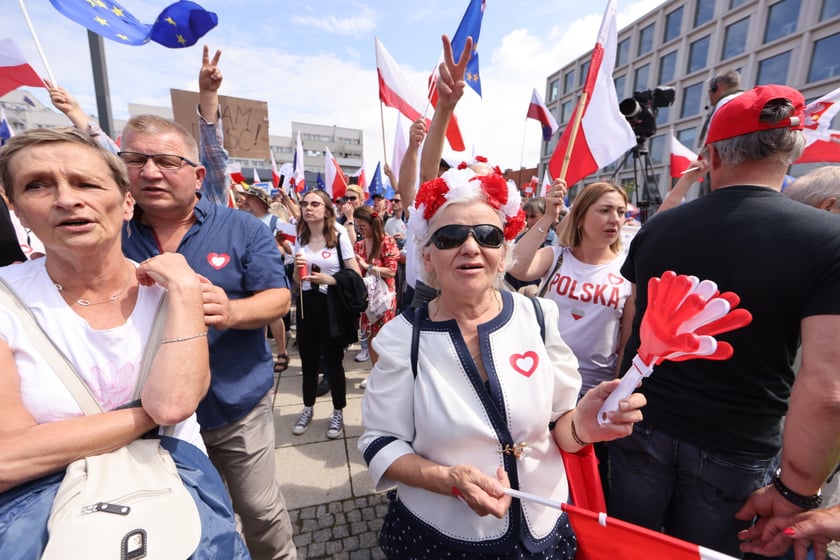 Wiec Donalda Tuska we Wrocławiu
