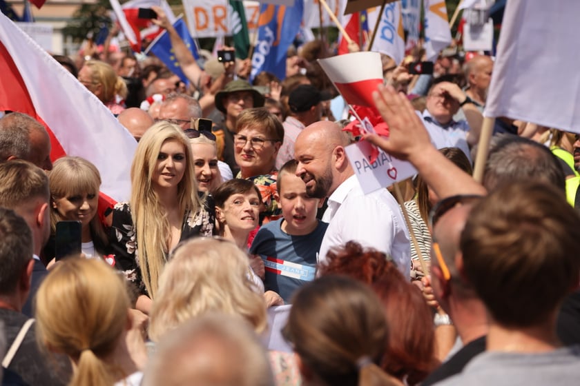 Wiec Donalda Tuska we Wrocławiu