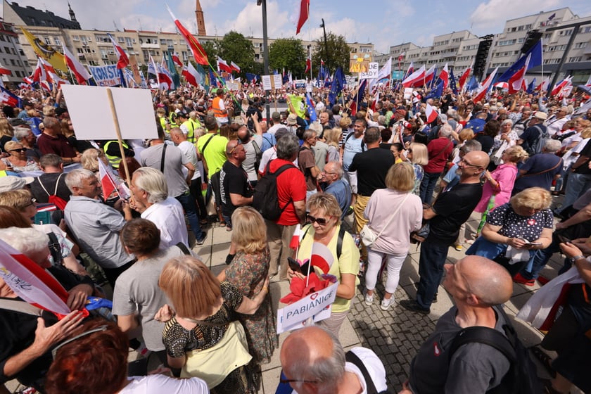 Wiec Donalda Tuska we Wrocławiu