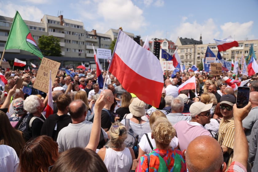 Wiec Donalda Tuska we Wrocławiu