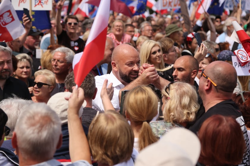 Wiec Donalda Tuska we Wrocławiu